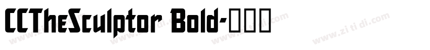 CCTheSculptor Bold字体转换